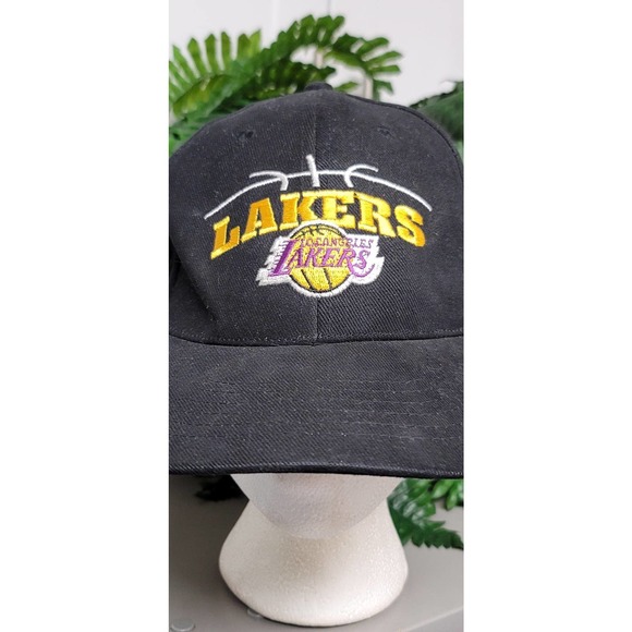 Vtg Los Angeles Lakers Hat Headmaster Inc - Picture 3 of 7
